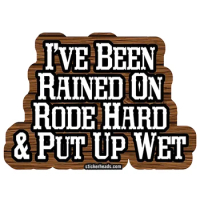 13cm x 9.4cm for Ive Been Rained on Rode Sign Cartoon Car Sticker Air Conditioner Graphics VAN Decal Car Accessories