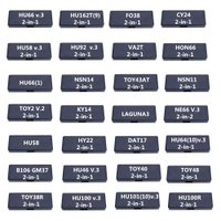 Lishi 2 trong 1 2in1 Thợ Khóa Công Cụ hu66 hu100 hu92 hu64 toy43 toy2 toy40 hu162t hu100r hu101 hu87