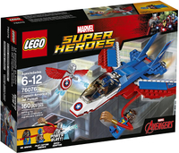 LEGO Super Heroes Captain America 追撃ジェット機 76076 組み立てキット( 160ピース)