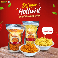 [PAKET BUNDLING] Dejager Hottwist Pedas Daun Jeruk 150gr+ Asin Daun Jeruk 150gr