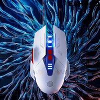 New Models INPHIC W9 Wired Gaming Mouse Adjustable 4 Levels 8800DPI E-Sports Macro Breathing Lightin