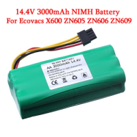 14.4V battery For Ecovacs Deebot Deepoo X600 ZN605 ZN606 ZN609 Midea VCR01 VCR12 R1-L083B R1-L081A Vacuum Cleaner Battery Parts