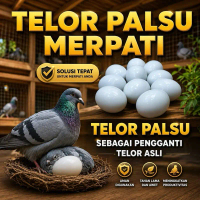 2 Pcs Telur Mainan Burung Merpati untuk Bermain