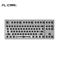 FL·ESPORTS Mk870 Wired Mechanical Keyboard Kit 87-Key Hot-Swappable Full-Key RGB Compatible 3/5-Pin Switch Support Driver