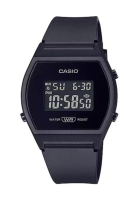 Casio Casio Digital Jam Tangan Wanita Strap Karet Hitam LW-204-1B Original