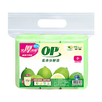 OP花香分解袋-檸檬(小)x3組 垃圾袋/清潔袋
