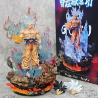 33cm Dragon Ball Figure Luminous Super Son Goku Ultra Instinct Statue Manga Oversize Figure Anime Action Figure Collection Toys
