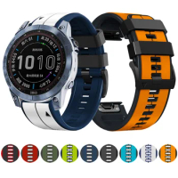 26mm 22mm Quick Fit Silicone Strap For Garmin Fenix 7X 7 Band Fenix 6X Pro 5x plus GPS 3 hr Smartwatch Bracelet Sports Watchband