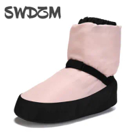 Winter Ballet Dance shoes cotton Dance boots Women Flat cotton dancing shoes Adults soft thickened sole warm Ballerina Boots