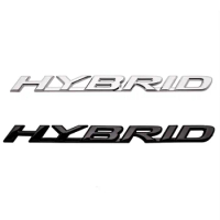 3D Metal HYBRID Logo Rear Trunk Fender Door Car Emblem Badge Sticker Decals For Toyota Lexus RX350 NX200 ES300 IS300 LX470 LX570