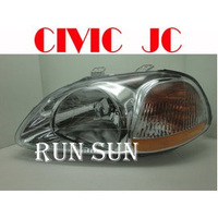 ●○RUN SUN 車燈,車材○● 全新 本田 96 97 98 K8 六代喜美 JC 原廠型大燈TYC 一顆1100