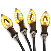 Bộ 4 đèn xi nhan LED 12 bóng cho xe máy màu hổ phách dành cho SUZUKI GSXR600 GSXR 750 GSX R600 GSX R