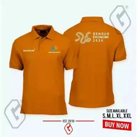 Kaos Polo Shirt Tshirt Baju Kerah Distro bps sensus ekonomi berakhlak akhlak sablon bordir polos cus