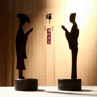 日式家具 禪意木雕擺件日式桐木工藝品 小件展示架 多功能佛珠念珠掛架 精品日本 全館免運