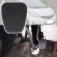 For Honda Jazz Fit GE6/7/8/9 2009 2010 2011 - 2014 Car Rubber Brake Clutch Foot Pedal Pad Covers Manual Transmission Accessories