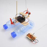 創意益智玩具禮物科技小制作遙控風力船模型科學實驗發明diy材料