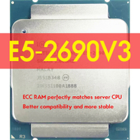 Xeon E5 2690 V3โปรเซสเซอร์ SR1XN 2.6Ghz 30MB ซ็อกเก็ต LGA 2011-3 CPU E5 2690V3 Atermitre DDR4 D4เมนบอร์ดสำหรับชุด Xeon