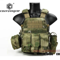Emerson For LBT 6094 Style Plate Carrier W/3 Pouches Tactical Vest Protective Gear Body Guard Armor Airsoft Hunting Military