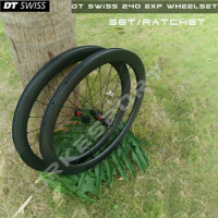25mm UCI Quality Carbon Wheelset Disc Brake 700c Clincher Tubeless Tubular Center Lock DT 240 EXP Carbon Road Disc Brake Wheels