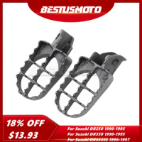 Motorcycle Motocross Footrests Foot Pegs For Suzuki DR 250 350 650 DR250 DR350 1990-1995 DR650SE 1996-1997