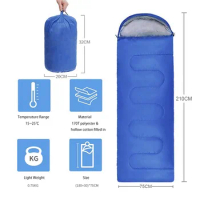 Camping Sleeping Bags for Summer Ultralight Camping Equipment Supplies For Nature Hike 15℃~ 25℃ Sleeping Bag Tourism