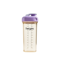hegen PCTO™ 金色奇蹟PPSU多功能方圓型寬口水瓶 330ml (漾紫)★衛立兒生活館★
