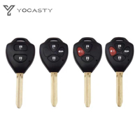 YOCASTY 2/2+1/3/4 Buttons Remote Car Key Shell Case For Toyota Camry Avalon Corolla Venza 2007-2012 TOY43 Blade Key Fob Shell