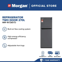 [SIRIM Certified + 5-Year Warranty] Morgan Double Door Refrigerator/Fridge/Peti Sejuk (270L) MRF-M72