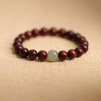 Adjustable Prayer Bead Bracelet with Vibration Notifications, Handmade from Kokka Wood, Multi-Functi