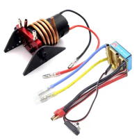 2-3S Water Cooling DC 550 Motor + 80A ESC Speed Controller + Motor Mount for RC Boat Fishing Bait Tug Marine Jet Boat