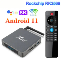 20pcs X96 X6 TV Box Android 11 8GB RAM 128GB RK3566 Support 4K 2T2R MIMO Dual Wifi 1000M 4G 64GB 32GB Media Player TVBOX Set