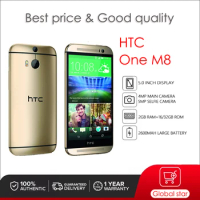 HTC One M8 Refurbished Original Unlocked mobile phones 4.7inch cellphone Quad-core 4MP Camera free shipping