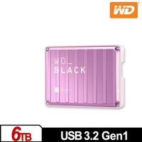 WD 黑標 P10 Game Drive 6TB(粉紅特仕版) 2.5吋行動硬碟 WDBZ7D0060BPK-WESN