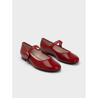 ส่งต่อ รองเท้า mary jane ส้นเตี้ย สีแดง | charles&keith คําแนะนําผลิตภัณฑ์ใหม่ของเดือนนี้