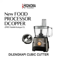 Food Processor DCopper Signora Cubic Cutter & Two Layer Blades Kapasitas 3.5L FPD+CUBIC_CUTTER