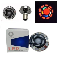 BACA DESKRIPSI/Lampu Rem Projie LED Rainbow Socket Bayonet Stoplamp Motor