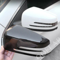 Car Accessories For Mercedes Benz CLA200 GLA CLS GLK E260L B E C S-Class Real Carbon Fiber Rear View Side Mirror protector Cover