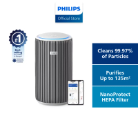 PHILIPS Smart Air Purifier Pro 3200 Series - AC3220/10, HEPA, 520m³/h CADR, 135m² Coverage, Cleans u