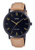 CASIO Casio Analog Leather Dress Watch (MTP-VT01BL-1B)