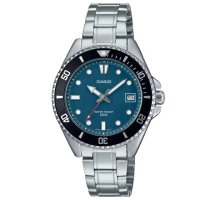【CASIO 卡西歐】帥氣鋼帶石英錶(MDV-10D-2A1)