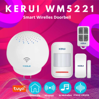 KERUI Bel Alarm Wireless Multifungsi WM5221 Tuya Smart Alarm System Pintu Sensor