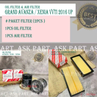 PAKET FILTER OLI + SARINGAN UDARA TOYOTA GRAND NEW AVANZA XENIA DUAL VVTI