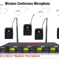 OK-4 professional UHF 4pc Skin color headset Microphone wireless system 4 channels multichannel + 4set OK-8R with OK-6T