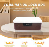 TEDEY Kotak Brankas Safety Box Portable Password - Brankas Kecil Anti Maling