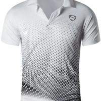 jeansian Men's Sport Tee Polo Shirt Poloshirt T-shirt Tshirt Golf Tennis Bowling Short Sleeve LSL195