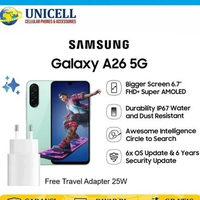 Samsung Galaxy A26 5G RAM 8/256GB Smartphone AI Kamera 50MP sAMOLED Chip Exynos 1380 NFC Baterai 500