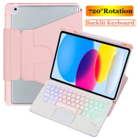 Keyboard Cover for IPad 10th 10.9 Gen 2022 Pro 11 2021 2020 2018 10.2 9th 8th 7th Air 5 Air 4 3 2 1 Pro 9.7 2017 Keyboard Case