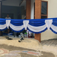 Rumbai Tenda Rumbe Tenda Panjang 5 Meter untuk Dekorasi weding dan Acara
