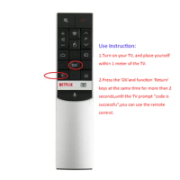 New voice search remote control RC602S RC602 ARC602S fits for TCL TV 65P6US 55P6US 50P6US 43P6US 65X4US 55X4US 75C4US 70C4US