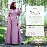 GAMIS NAJLA - BRAND DAMOZA - BUSANA MUSLIM WANITA